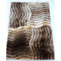 Tapis Shaggy polyester avec Design 3D